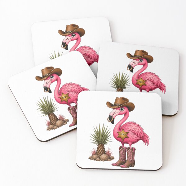 Item preview, Cowboy Flamingo designed and sold by Zeewind.