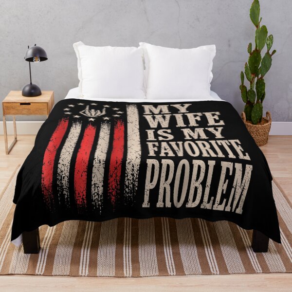 Item preview, My Wife Is My Favorite Problem Funny Husband Quote designed and sold by HaytamShop.