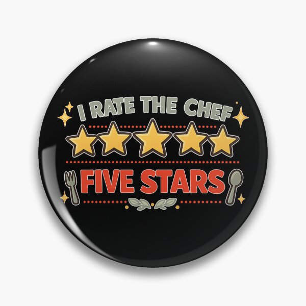 Item preview, I Rate the Chef Five Stars Funny Restaurant Review designed and sold by TeeTimeTreasure.