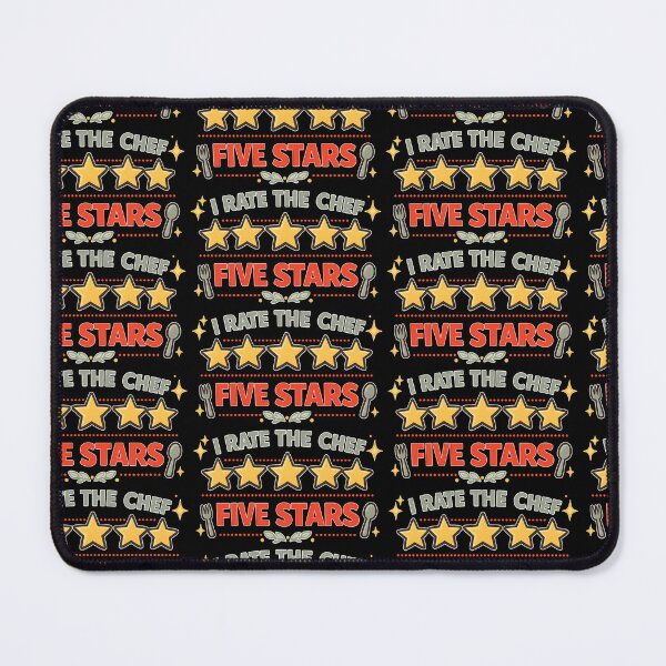 Item preview, I Rate the Chef Five Stars Funny Restaurant Review designed and sold by TeeTimeTreasure.