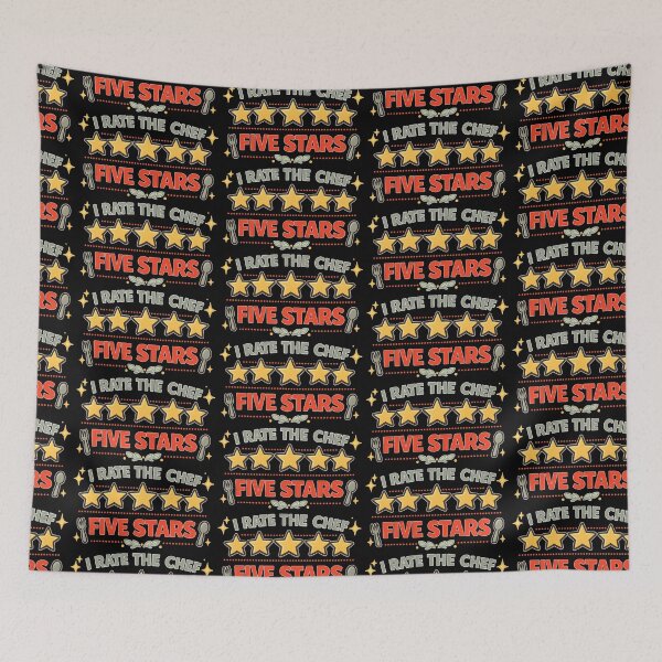 Item preview, I Rate the Chef Five Stars Funny Restaurant Review designed and sold by TeeTimeTreasure.