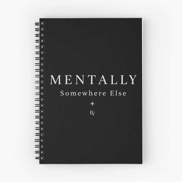 Item preview, Mentally Somewhere Else – Minimalist Typography Shirt | Soft Abundance | Quiet Luxury Aesthetic designed and sold by BeaVibes.
