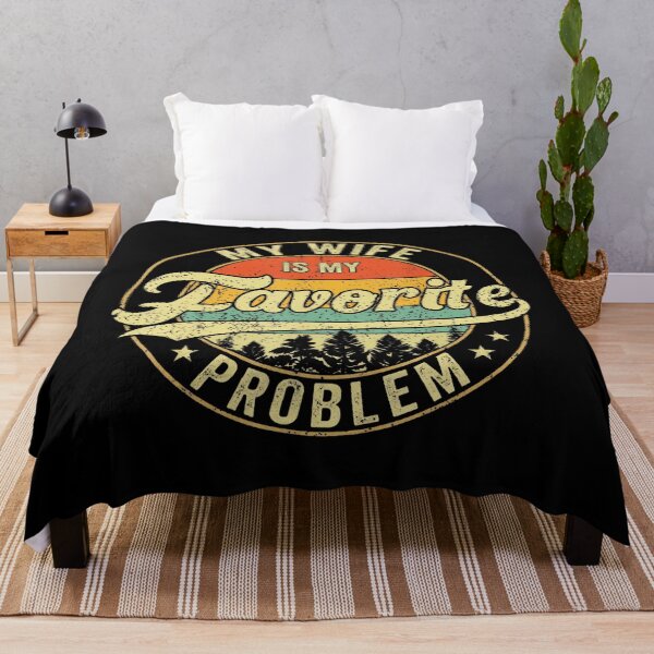 Item preview, My Wife Is My Favorite Problem Retro Vintage Humor designed and sold by HaytamShop.