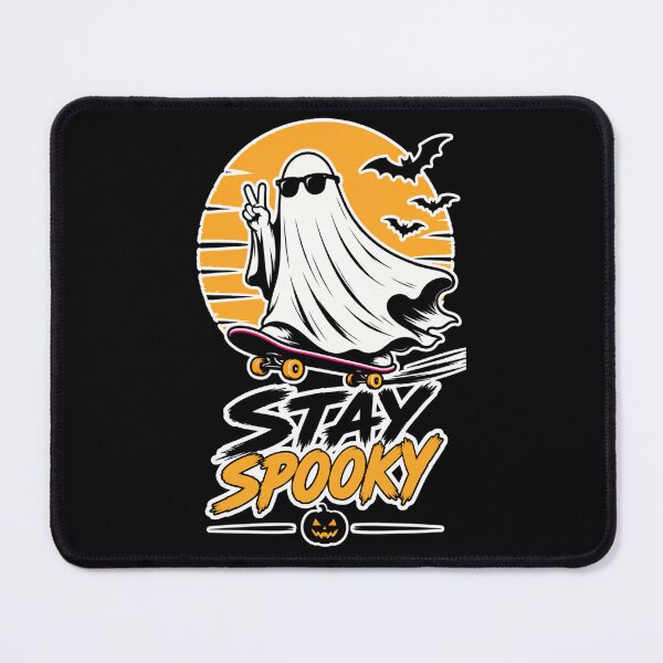 Item preview, Stay Spooky Ghost Skateboard Halloween Design designed and sold by OMdesign10.