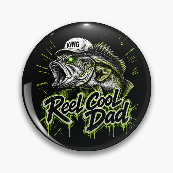Item preview, Reel Cool Dad Bass King Fishing Design designed and sold by TshirtsOnline-.