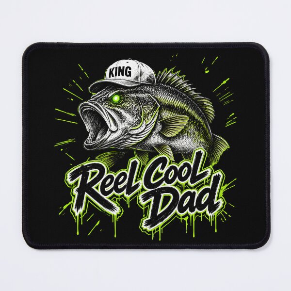 Item preview, Reel Cool Dad Bass King Fishing Design designed and sold by TshirtsOnline-.