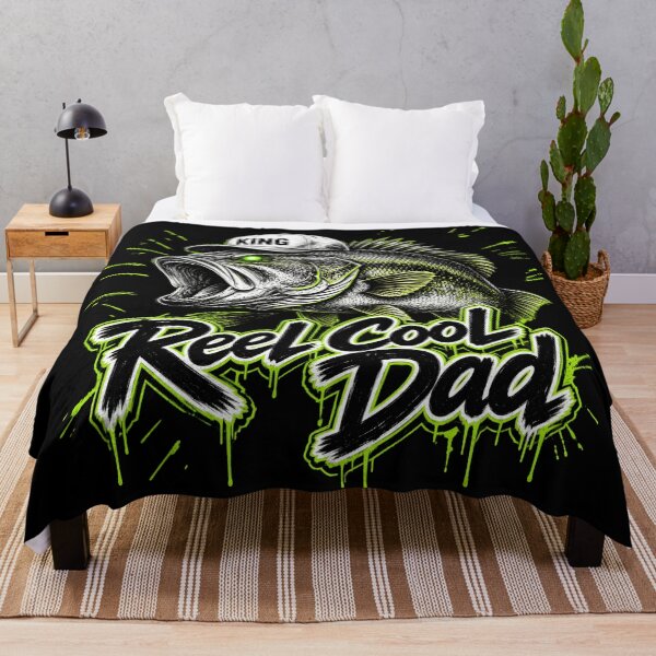 Item preview, Reel Cool Dad Bass King Fishing Design designed and sold by TshirtsOnline-.