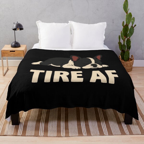 Item preview, Tire AF Sleeping French Bulldog Dog Lover Humor designed and sold by yoddel.