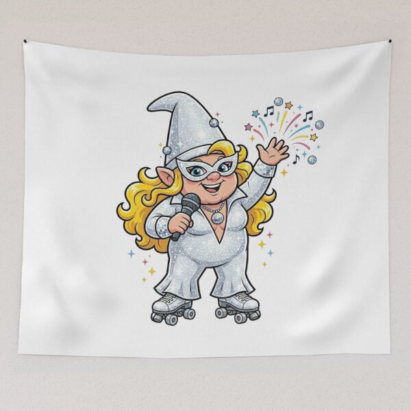 Item preview, Dazzling Disco Mutant Garden Gnome designed and sold by Bad-Decisions-Designs.