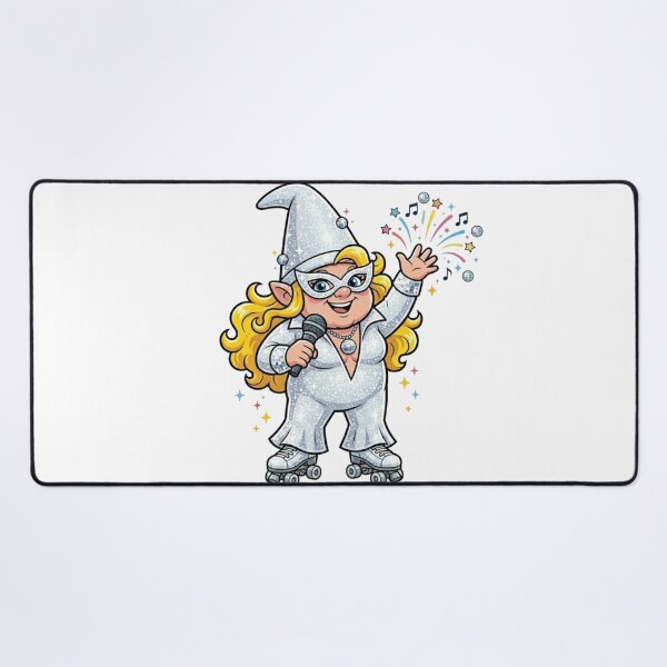 Item preview, Dazzling Disco Mutant Garden Gnome designed and sold by Bad-Decisions-Designs.