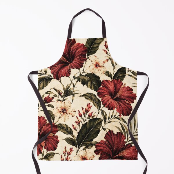 Item preview, Vintage Tropical Hibiscus – Dark Red Botanical Floral Pattern Art Print – Luxury Wall Decor designed and sold by @SHINTOSARTSTORE.