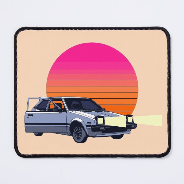 Item preview, Synthwave Retro Anime Hatchback Hero designed and sold by KungPowUnicorn.