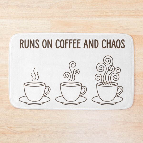 Item preview, Coffee Lover Runs on Coffee and Chaos Coffee T-Shirt designed and sold by StickerNestYou.