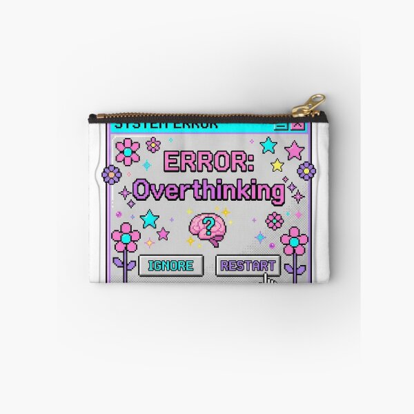 Item preview, Funny Error Overthinking Y2K Retro Computer Pop Up designed and sold by EmrYldrn.