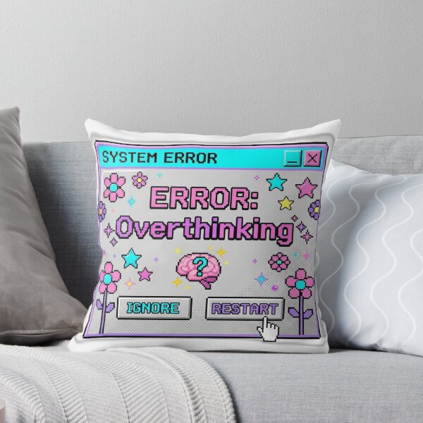Item preview, Funny Error Overthinking Y2K Retro Computer Pop Up designed and sold by EmrYldrn.