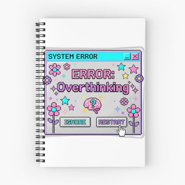 Item preview, Funny Error Overthinking Y2K Retro Computer Pop Up designed and sold by EmrYldrn.