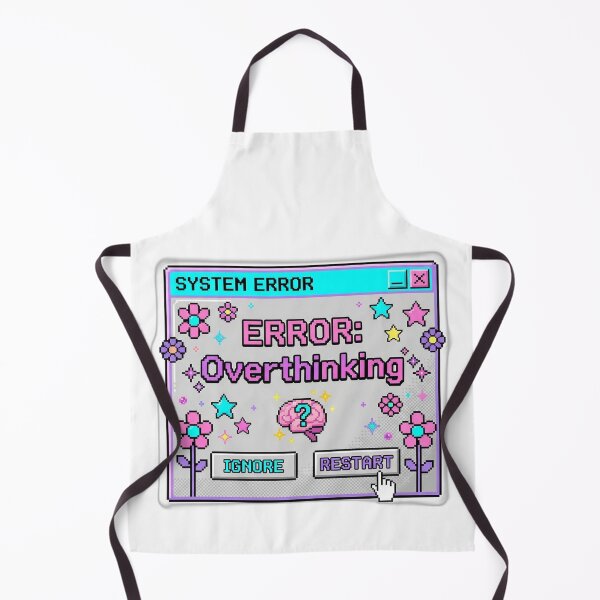 Item preview, Funny Error Overthinking Y2K Retro Computer Pop Up designed and sold by EmrYldrn.