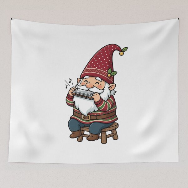 Item preview, Happy Harmonica Player Garden Gnome designed and sold by Bad-Decisions-Designs.