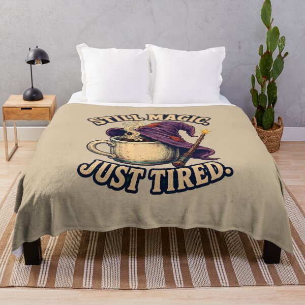 Item preview, Still Magic, Just Tired – Witchy Coffee Fantasy Design designed and sold by VioVibe.