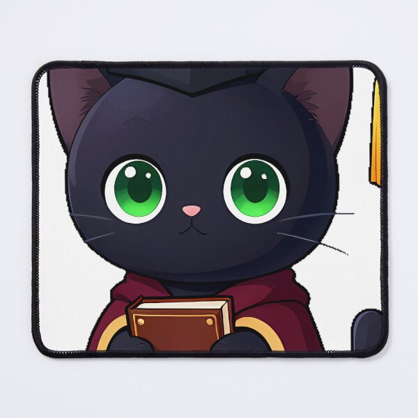 Item preview, Black Cat Scholar with Mortarboard designed and sold by IllumeInk.
