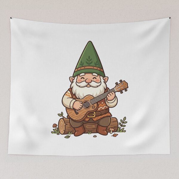 Item preview, Acoustic Ukulele Player Garden Gnome designed and sold by Bad-Decisions-Designs.