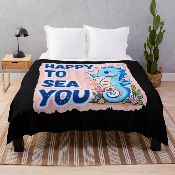 Item preview, Happy To Sea You Cute Seahorse Ocean Lover designed and sold by yoddel.