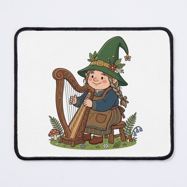 Item preview, Magical Harp Player Garden Gnome designed and sold by Bad-Decisions-Designs.