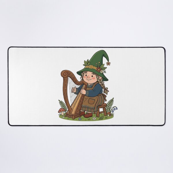 Item preview, Magical Harp Player Garden Gnome designed and sold by Bad-Decisions-Designs.