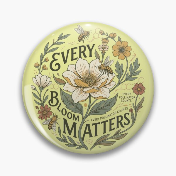 Item preview, Every Bloom Matters | Honeybee Botanical Nature Artwork designed and sold by Amr Darwish Graphic designer.