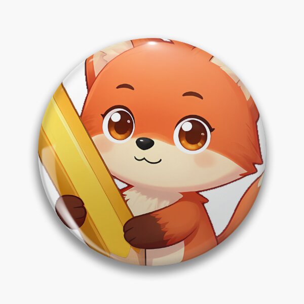 Item preview, Fox with Giant Pencil designed and sold by pumsquare.