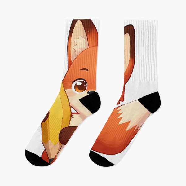 Item preview, Fox with Giant Pencil designed and sold by pumsquare.