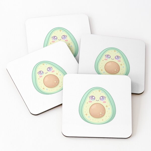 Item preview, Kawaii Avocado – Cute Fruit Sticker designed and sold by Cerys-GS.