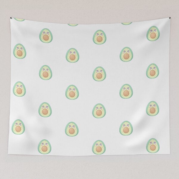 Item preview, Kawaii Avocado – Cute Fruit Sticker designed and sold by Cerys-GS.