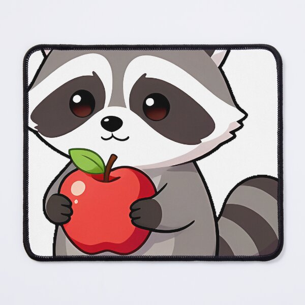 Item preview, Raccoon with Big Red Apple designed and sold by pumsquare.