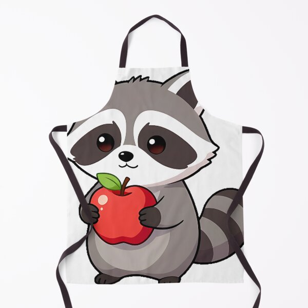Item preview, Raccoon with Big Red Apple designed and sold by pumsquare.