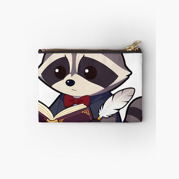 Item preview, Raccoon Scholar with Tome and Quill designed and sold by IllumeInk.
