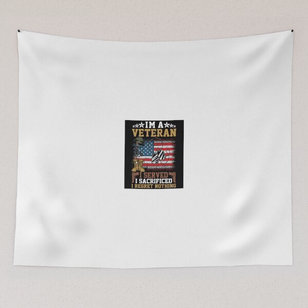 Item preview, US Armed Forces *I'M A VETERAN* I SERVED* I SACRIFICED* I REGRET NOTHING* designed and sold by MilitaryPlus.