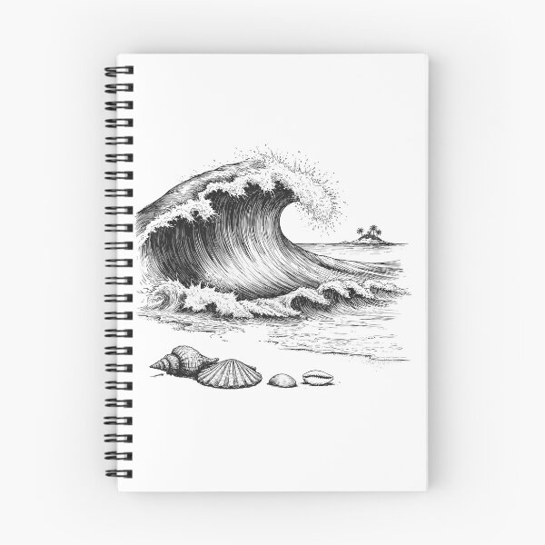 Item preview, Ocean Wave Island Seashells Surfing Beach Nature designed and sold by yoddel.
