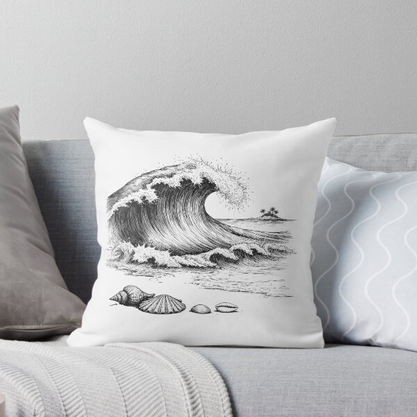 Item preview, Ocean Wave Island Seashells Surfing Beach Nature designed and sold by yoddel.
