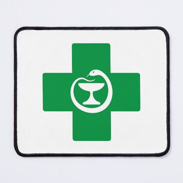 Item preview, Pharmacy Cross Snake Medical Symbol designed and sold by VectorForge Studio.
