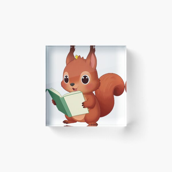Item preview, Squirrel with Open Notebook designed and sold by pumsquare.