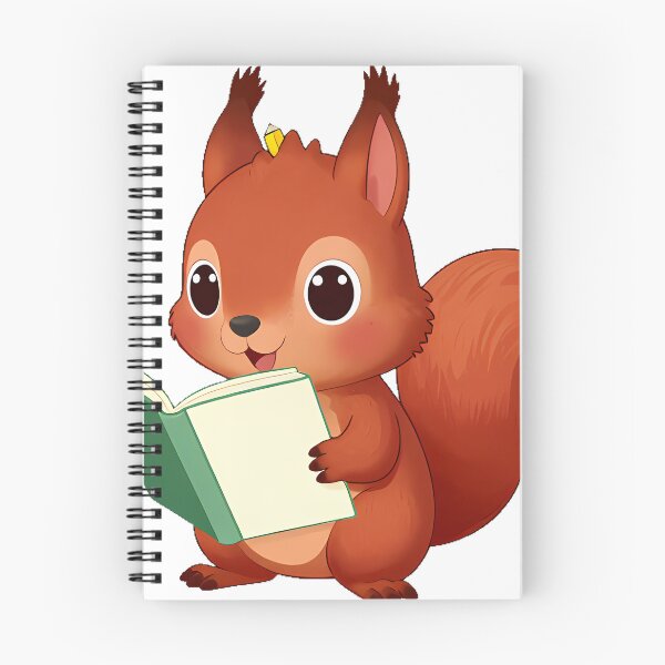 Item preview, Squirrel with Open Notebook designed and sold by pumsquare.