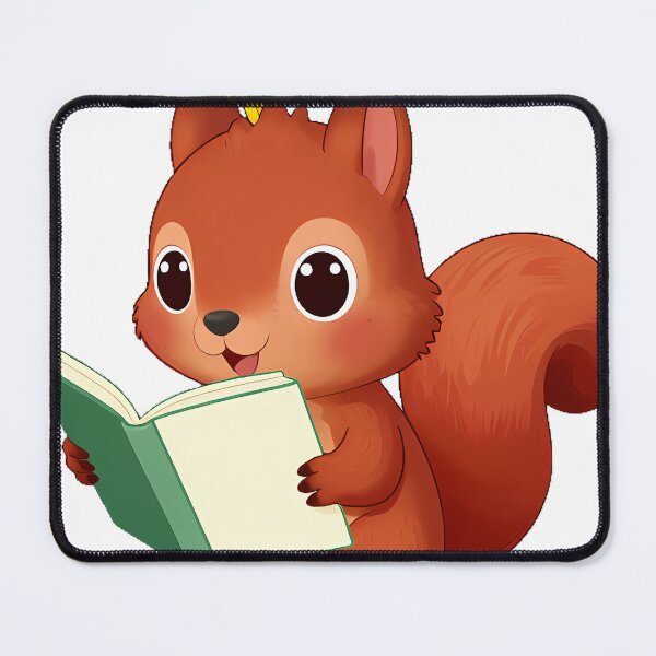 Item preview, Squirrel with Open Notebook designed and sold by pumsquare.