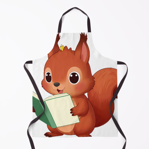 Item preview, Squirrel with Open Notebook designed and sold by pumsquare.