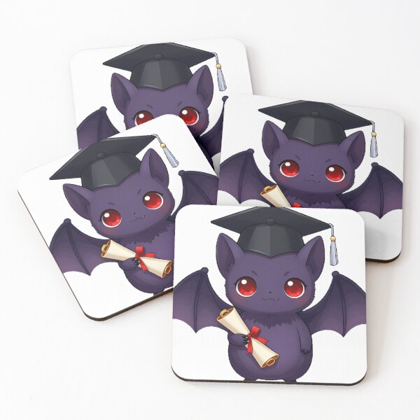 Item preview, Bat with Tiny Graduation Cap designed and sold by IllumeInk.