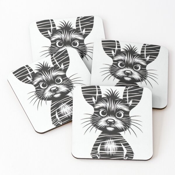 Item preview, A cute, scratchy dog character with big ears designed and sold by Mianku | Für das Leben.