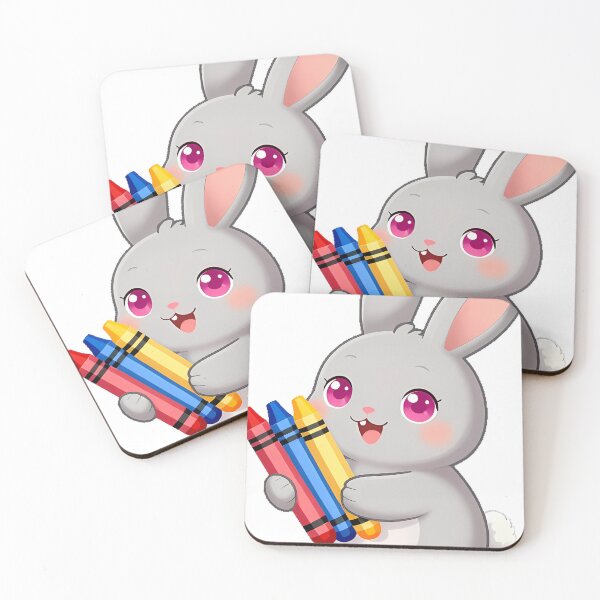 Item preview, Bunny with Three Thick Crayons designed and sold by pumsquare.