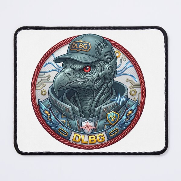 Item preview, Cybernetic Eagle Badge – Techno Beast by DLBG designed and sold by DLBG-STORE.