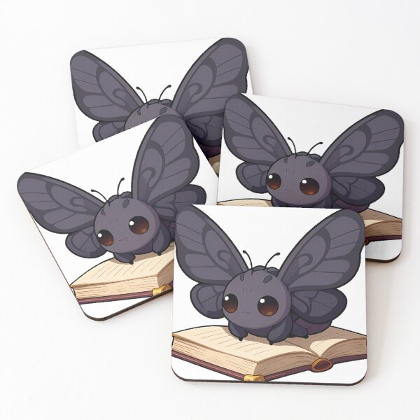 Item preview, Moth Resting on Ancient Tome designed and sold by IllumeInk.