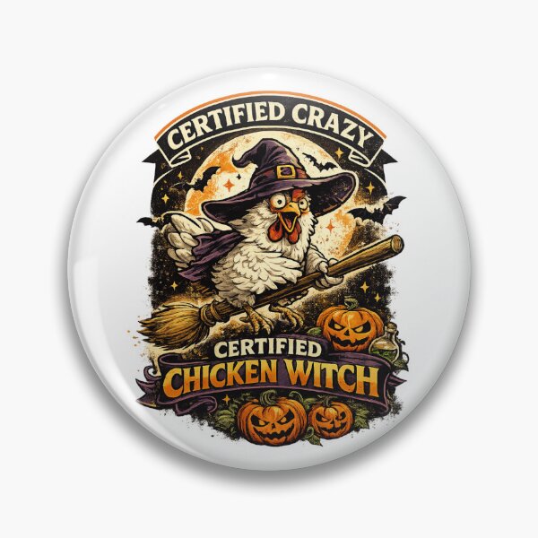 Item preview, Certified Chicken Witch – Funny Halloween Chicken Shirt | Spooky Farm Animal Design designed and sold by AydenWorld.